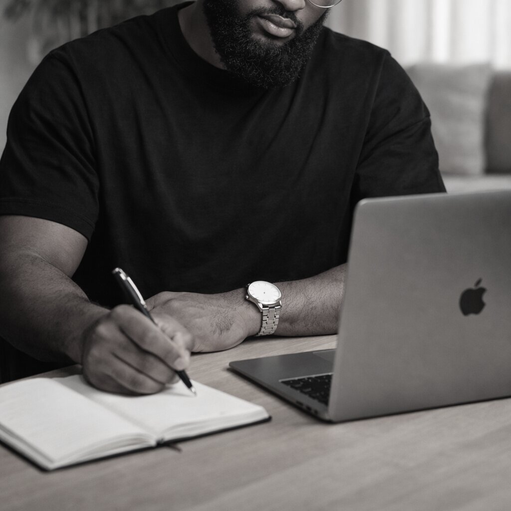 Working through a problem by hand